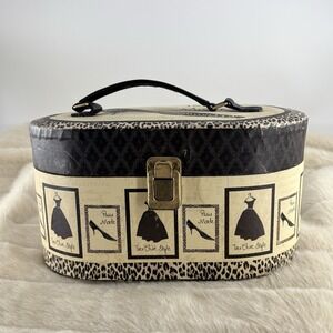 Vintage Decoupage Paris Makeup Travel Case